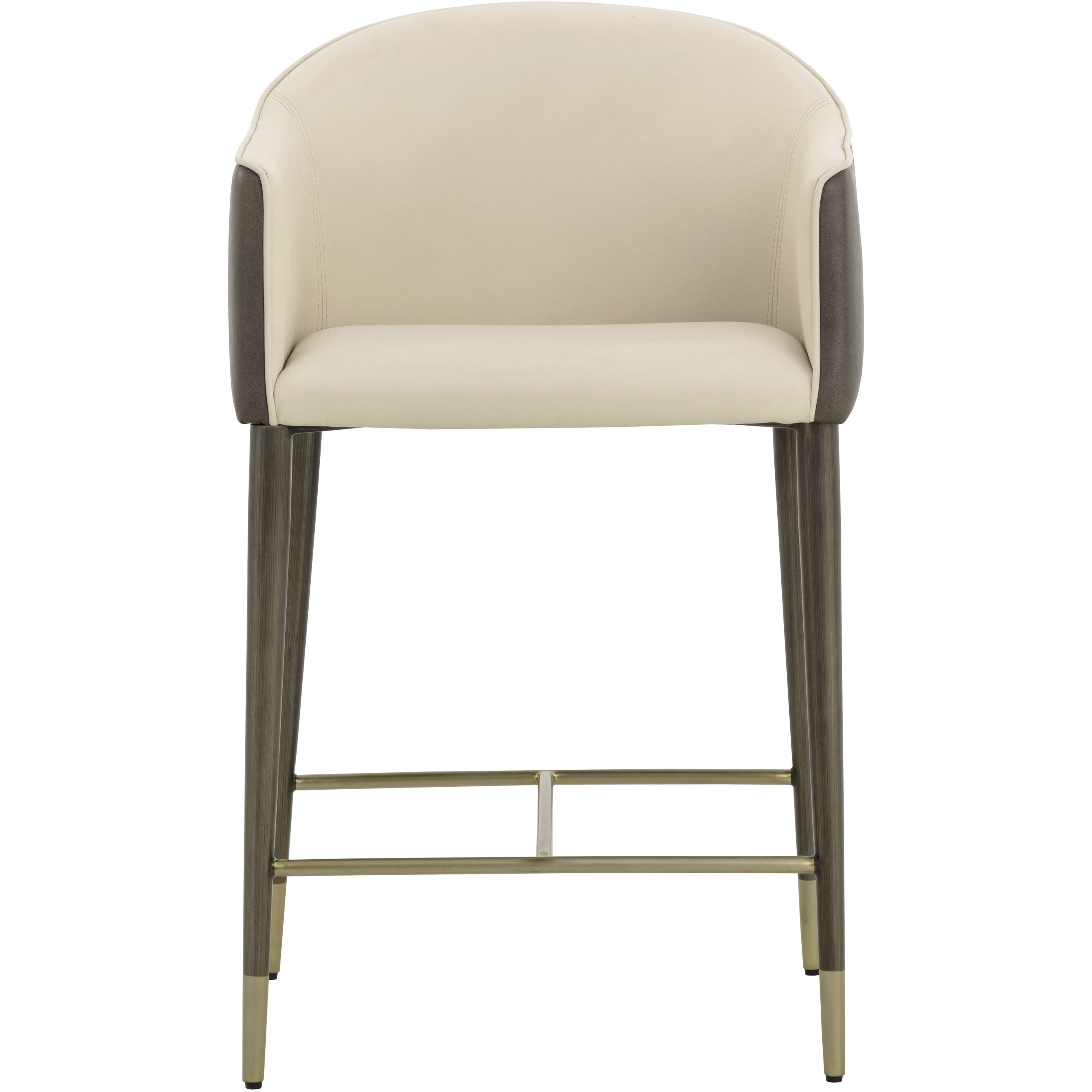 Kylin 37.5 inch Dillon Cream / Bravo Ash Counter Stool